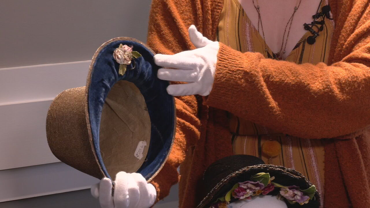 Antique Derby hat from the vault at the Kentucky Derby Museum